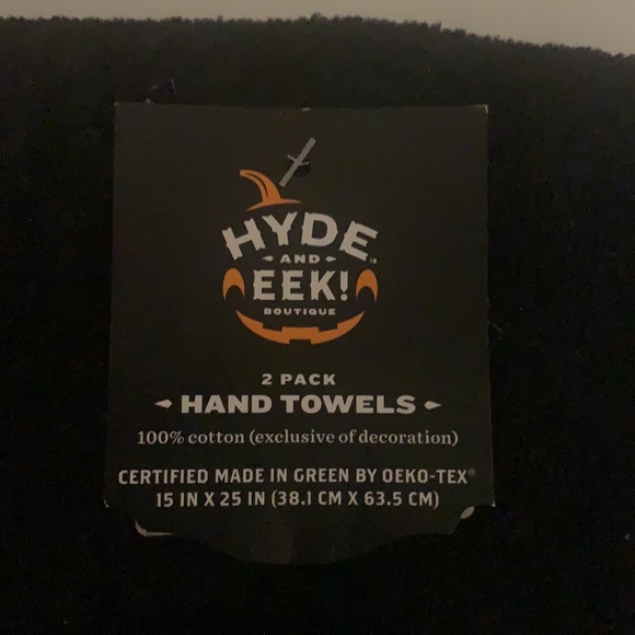 Halloween Target Hyde and Eek (2) Pack Kitchen Towels (2) pack Hand Towelsz - Picture 3 of 7